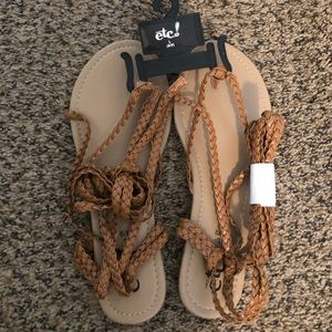 Gladiator Lace Up Sandals